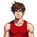 The fighter &mdash; in-game portrait